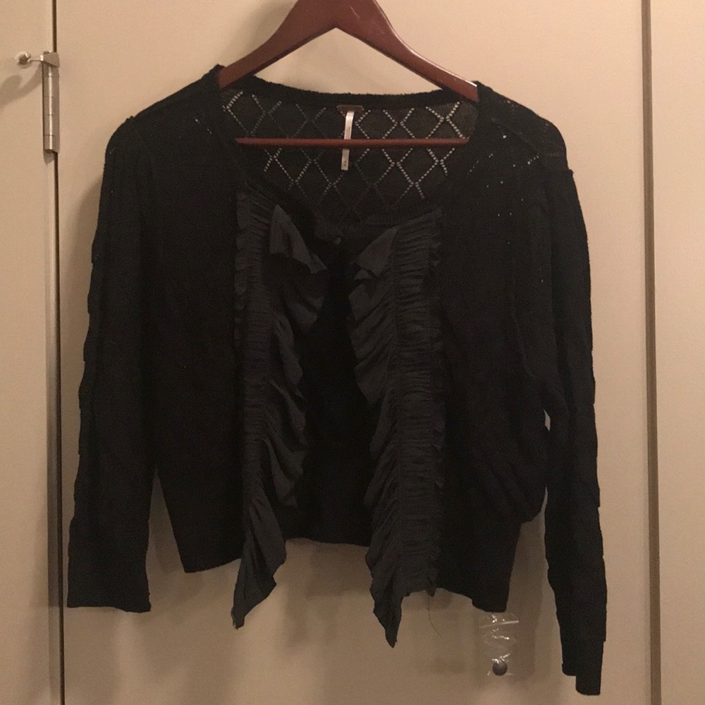 Free People Tiny Dancer Ruffle Cardigan